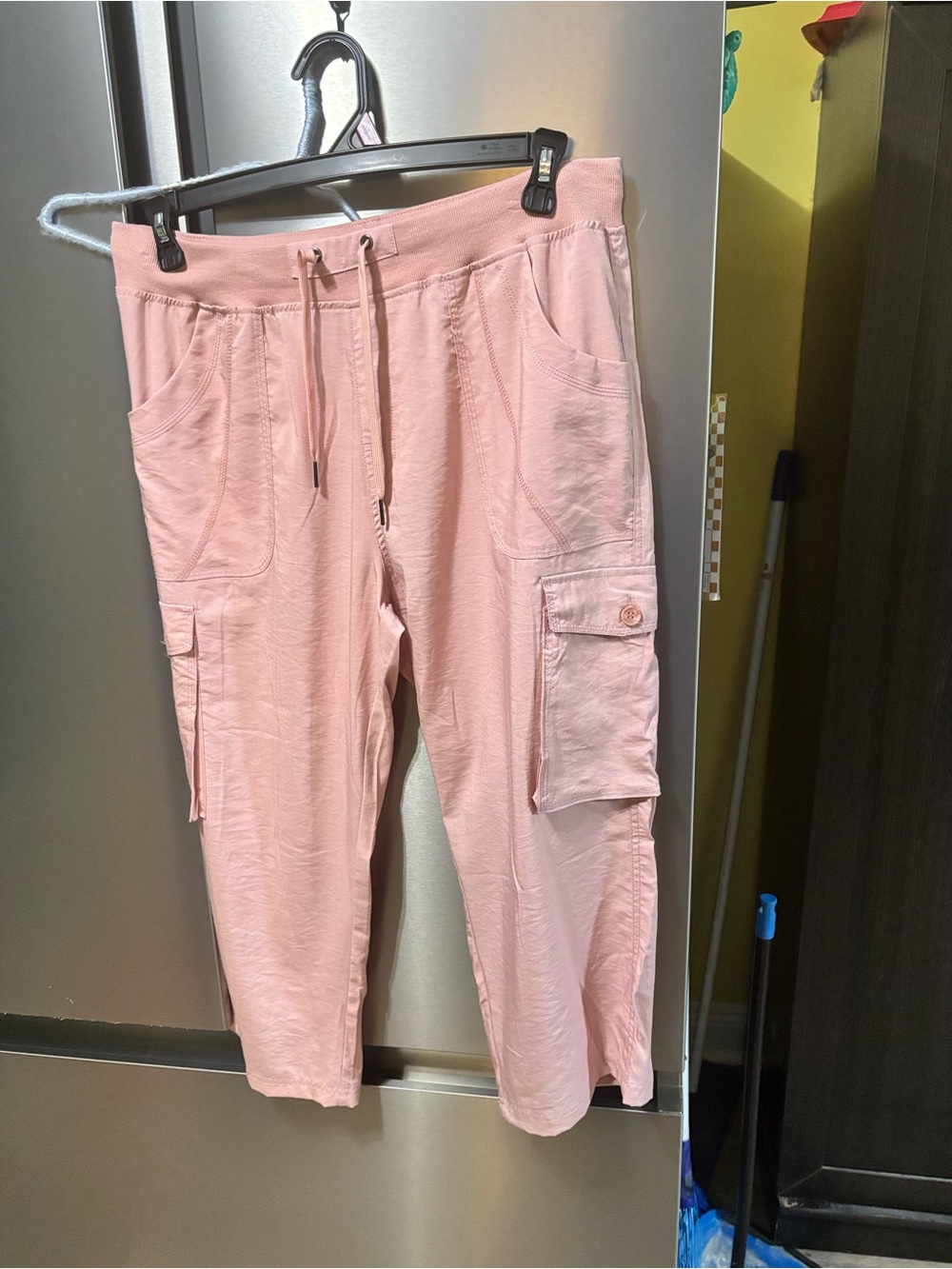 Light Pink Cargo Jogger Pants